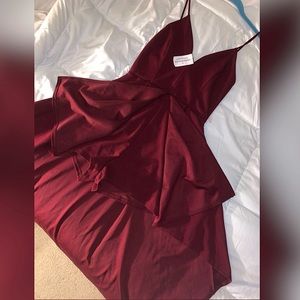 Burgundy Windsor Dress